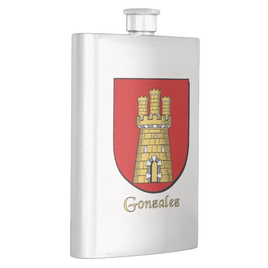 Gonzalez Heraldic Shield Flachmann (Rechts)