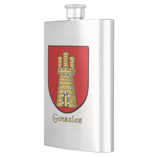 Gonzalez Heraldic Shield Flachmann (Links)