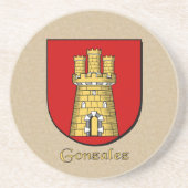 Gonzalez Heraldic Shield Untersetzer (Vorne)