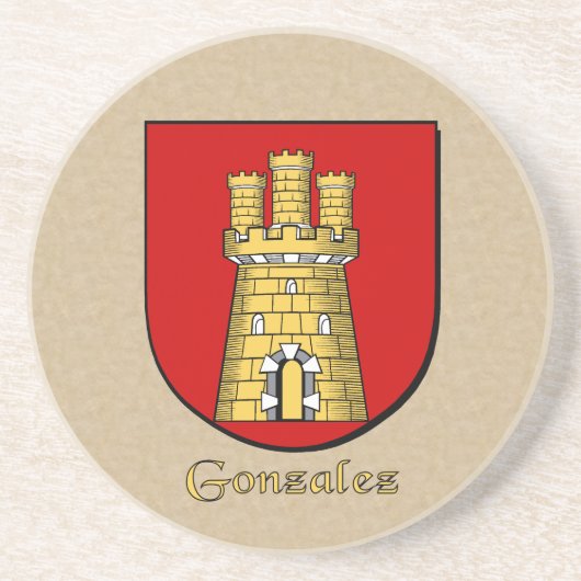 Gonzalez Heraldic Shield Untersetzer (Vorne)
