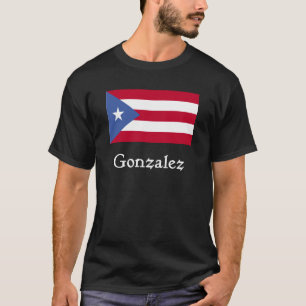 Gonzalez-Puertorikaner-Flagge T-Shirt