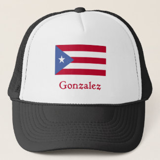 Gonzalez-Puertorikaner-Flagge Truckerkappe