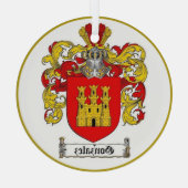 Gonzalez [Spanisch] Familienwappen * Ornament Aus Glas (Rückseite)