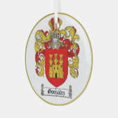 Gonzalez [Spanisch] Familienwappen * Ornament Aus Glas (Vorderseite links)