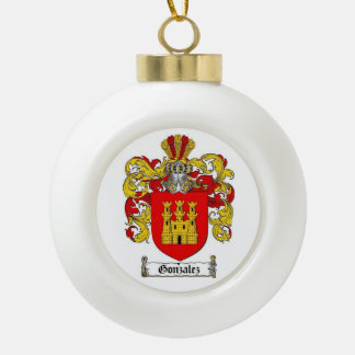 Gonzalez Spanisches Familienwappen Keramik Kugel-Ornament