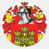 Gonzalez-Wappen Runder Aufkleber (Vorderseite)