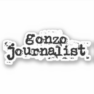 Gonzo Journalist Aufkleber