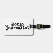 Gonzo Journalist Gepäckanhänger (Vorderseite horizontal)
