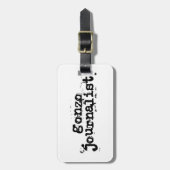 Gonzo Journalist Gepäckanhänger (Vorderseite vertikal)