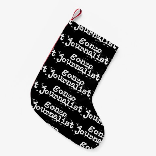Gonzo Journalist Kleiner Weihnachtsstrumpf (Vorderansicht (hängend))