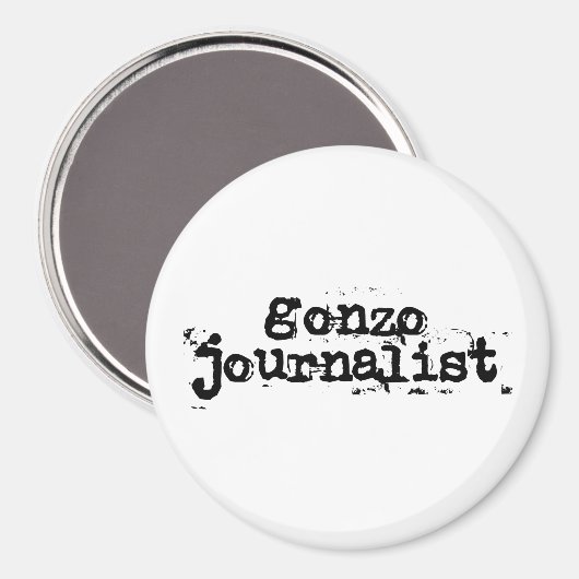 Gonzo Journalist Magnet (Vorderseite/Rückseite)