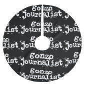 Gonzo Journalist Polyester Weihnachtsbaumdecke (Vorderseite)