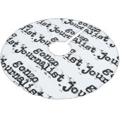 Gonzo Journalist Polyester Weihnachtsbaumdecke (Schrägansicht)