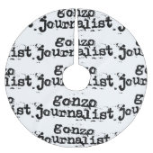 Gonzo Journalist Polyester Weihnachtsbaumdecke (Vorderseite)