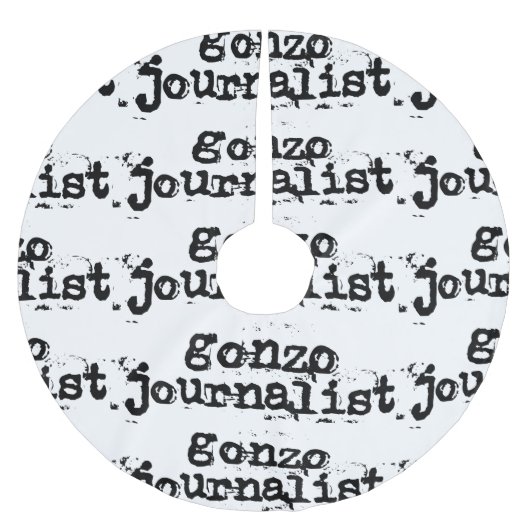 Gonzo Journalist Polyester Weihnachtsbaumdecke (Vorderseite)