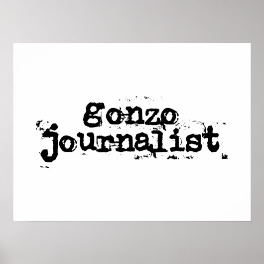 Gonzo Journalist Poster (Vorne)