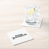 Gonzo Journalist Rechteckiger Pappuntersetzer (Vor Ort)