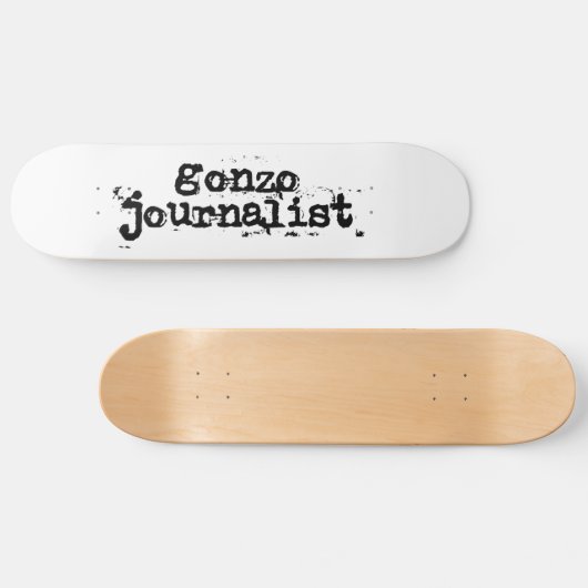 Gonzo Journalist Skateboard (Horizontal)