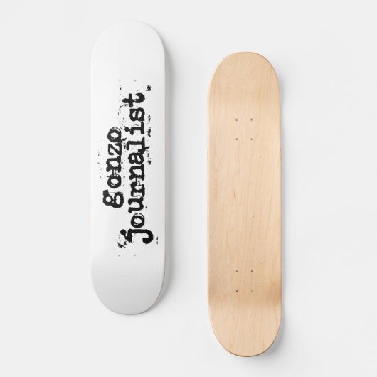 Gonzo Journalist Skateboard (Vorderseite)
