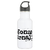 Gonzo Journalist Trinkflasche (Vorderseite)