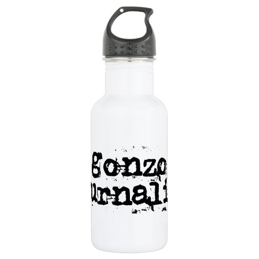 Gonzo Journalist Trinkflasche (Vorderseite)