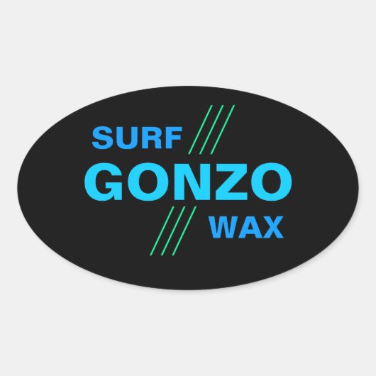 GONZO SURF WAX Aufkleber (4) (Vorderseite)