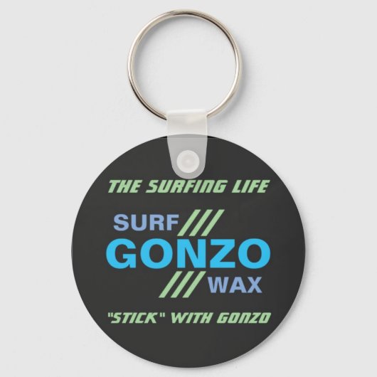 GONZO SURF WAX Schlüsselanhänger (Vorderseite)