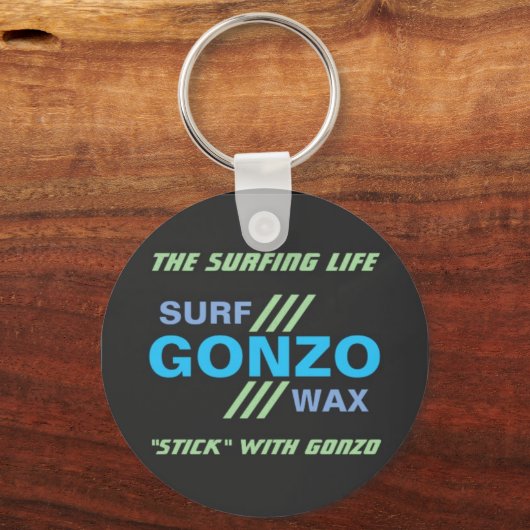 GONZO SURF WAX Schlüsselanhänger (Vorderseite)