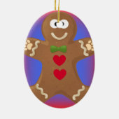 Goo Goo Eyes Gingerbread Man Keramik Ornament (Hinten)