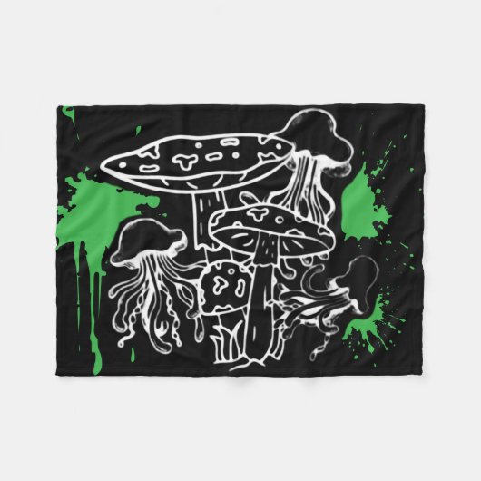 Goo Shroomz Fleecedecke (Vorderseite (Horizontal))