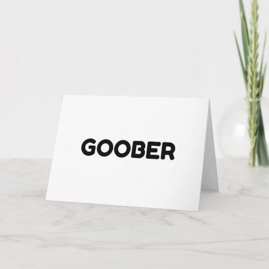GOOBER FEIERTAGSKARTE (Vorderseite)