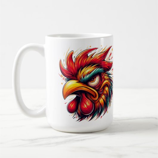 "Goober the Furious Rooster" Mug Kaffeetasse (Links)