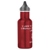 Goochie Feinschmecker 32oz. Rosa Trinkflasche (Links)