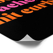 Good Ag Teachers Hit Curbs Funny Saying Quote For  Poster (Ecke)