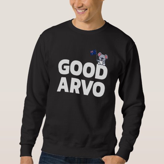 Good Arvo Australian Slag Australia Flag  Koala Sweatshirt (Vorderseite)
