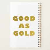 Good as Gold Planner  Planer (Rückseite)