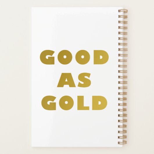 Good as Gold Planner  Planer (Rückseite)