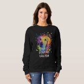 Good as Golden Motivational Quote Golden Retriever Sweatshirt (Vorne ganz)