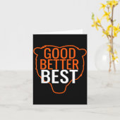 Good Better Bear Outline Motivation  Karte (Gelbe Blume)