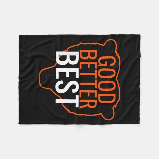Good Better Bes Chicago Good Better Men Women  Fleecedecke (Vorderseite (Horizontal))