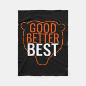 Good Better Bes Chicago Good Better Men Women  Fleecedecke (Vorderseite)