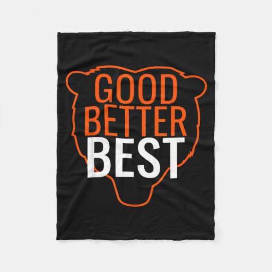 Good Better Bes Chicago Good Better Men Women Fleecedecke (Vorderseite)
