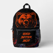 Good Better Best Never Let It Rest Bedruckter Rucksack (Vorderseite)