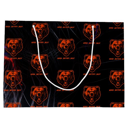 Good Better Best Never Let It Rest Große Geschenktüte (Rückseite)