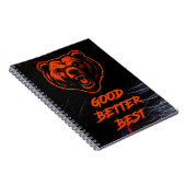 Good Better Best Never Let It Rest Notizblock (Rechte Seite)