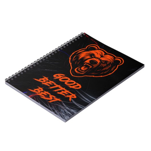 Good Better Best Never Let It Rest Notizblock (Linke Seite)