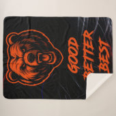 Good Better Best Never Let It Rest Sherpadecke (Vorderseite (Horizontal))