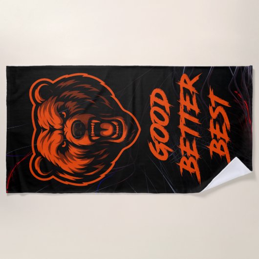 Good Better Best Never Let It Rest Strandtuch (Vorderseite)