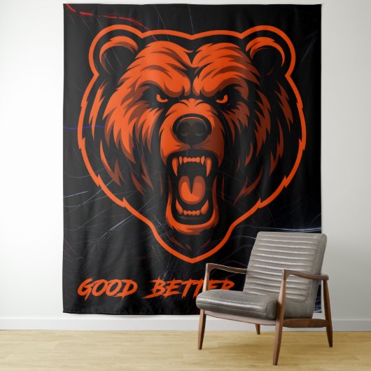 Good Better Best Never Let It Rest Wandteppich (Beispiel)