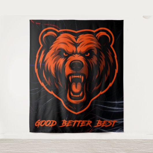 Good Better Best Never Let It Rest Wandteppich (Vorderseite)